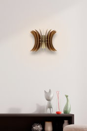Opviq Wing Sconce Lámpara de pared Nogal